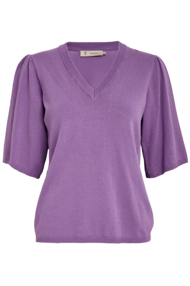 GLENDA SHORT SLEEVE KNIT PC8231 7225 FAIRY WREN LILAC